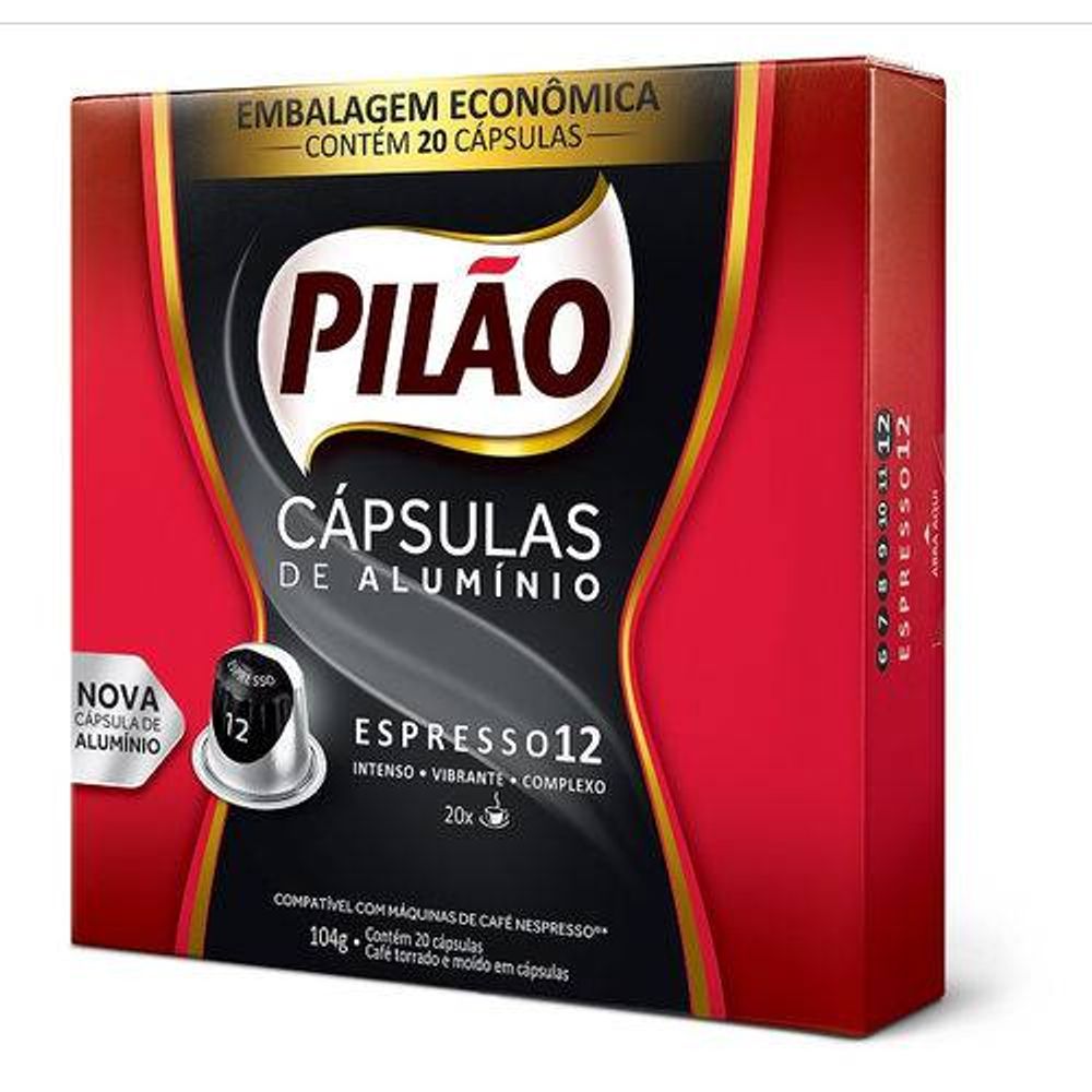 KIT 120 CÁPSULAS ESPRESSO 12 20UN Café Pilão